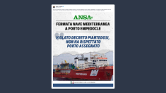 Piantedosi: fermata Ong per non aver rispettato il porto assegnato