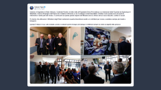 Tajani: visita all’Ospedale Divina Provvidenza