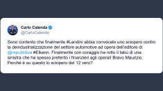 Calenda: Landini ha convocato uno sciopero contro la deindustrializzazione del settore automotive