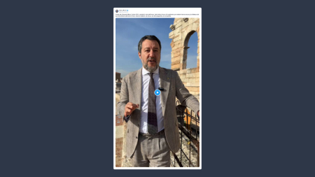 Salvini sulle Olimpiadi: 20 milioni di investimento per Verona