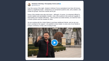 Zelensky: neutralizzati oltre 400 droni russi
