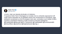 Terzi: oggi dobbiamo concentrarci su fonti di energia e terre rare