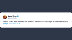 Malan: il 94% delle inchieste sul Governo