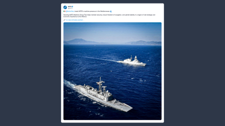 Marina militare italiana guida la presenza marittima Nato nel Mediterraneo