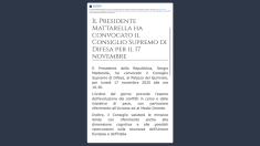 Calenda: convocato il Consiglio Supremo di Difesa anche sulle minacce ibride e cognitive