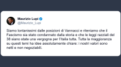 Lupi: siamo lontanissimi dalle posizioni di Vannacci