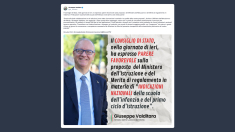 Valditara: consiglio di Stato approva le nuove indicazioni nazionali della scuola dell’infanzia