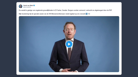 Van Weel: orrori senza precedenti a El Fasher, in Sudan