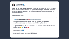 Yvette Cooper: risoluzione unanime per cessate il fuoco in Sudan