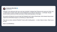 Mike Waltz: esortiamo l’Onu ad appoggiare la risoluzione su Gaza