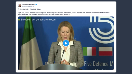 Gerashchenko: Kallas sugli attacchi della Russia