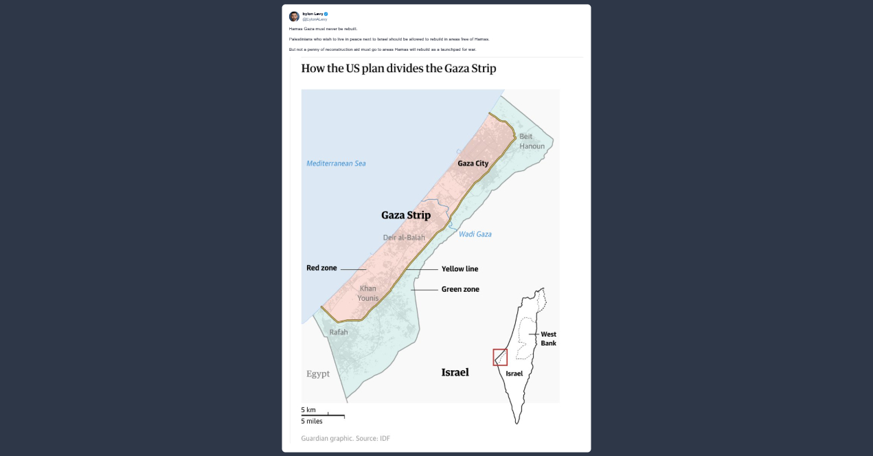 Israele: la Gaza di Hamas non dovrà mai essere ricostruita