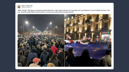 355 giorni di proteste ininterrotte in Georgia