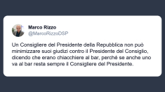Rizzo: consigliere del presidente della Repubblica non può minimizzare su i suoi giudizi