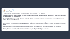 Sybiha sull’anniversario di Norimberga: Putin deve rispondere dei propri crimini