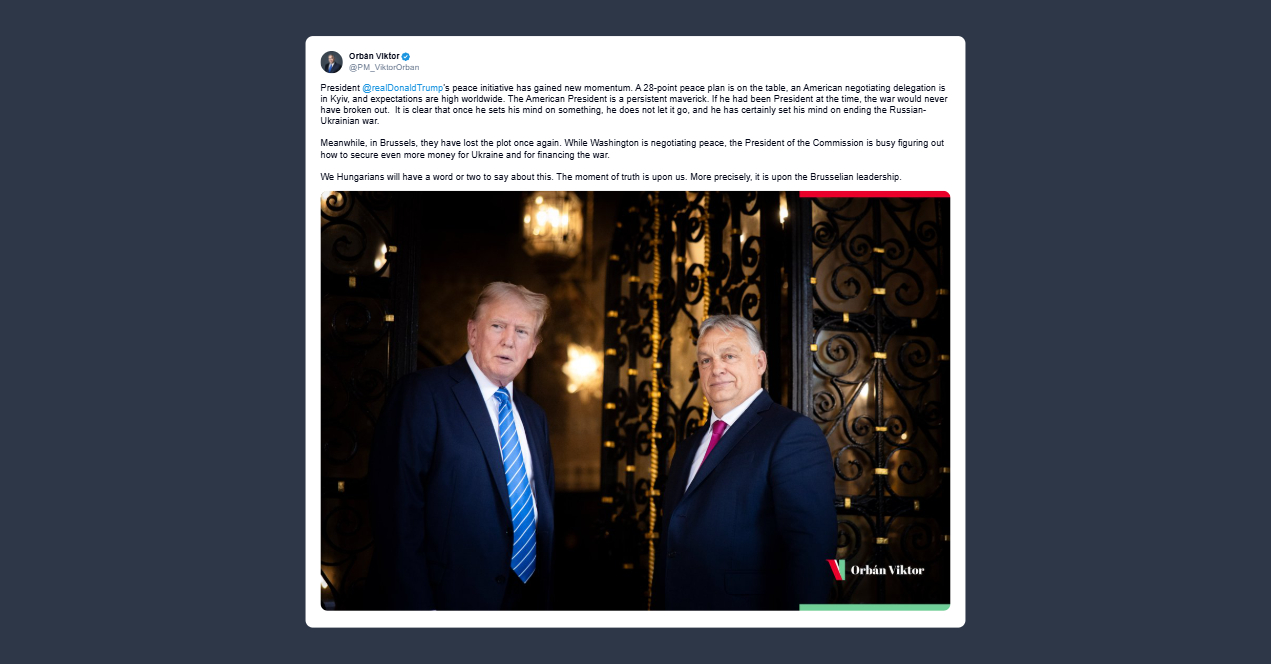 Orbán: se Trump fosse stato al governo la guerra in Ucraina non sarebbe mai scoppiata