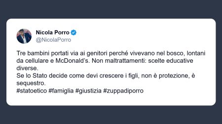 Porro: se lo Stato decide come devi crescere i figli non è protezione ma sequestro