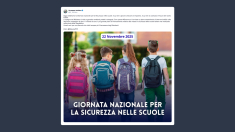 Valditara: oggi celebriamo la Giornata nazionale per la sicurezza nelle scuole