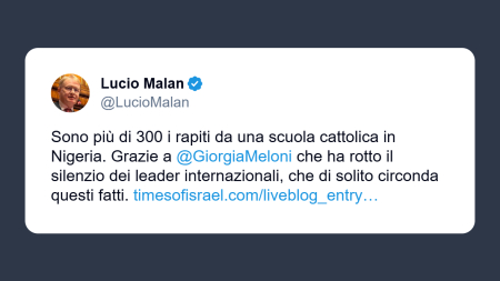 Malan: oltre 300 rapiti da una scuola cattolica in Nigeria