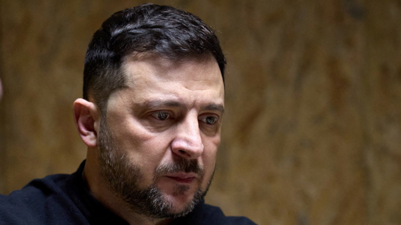 Volodymyr Zelensky in un'immagine di archivio (foto Ukrainian Presidential Press Service via REUTERS).